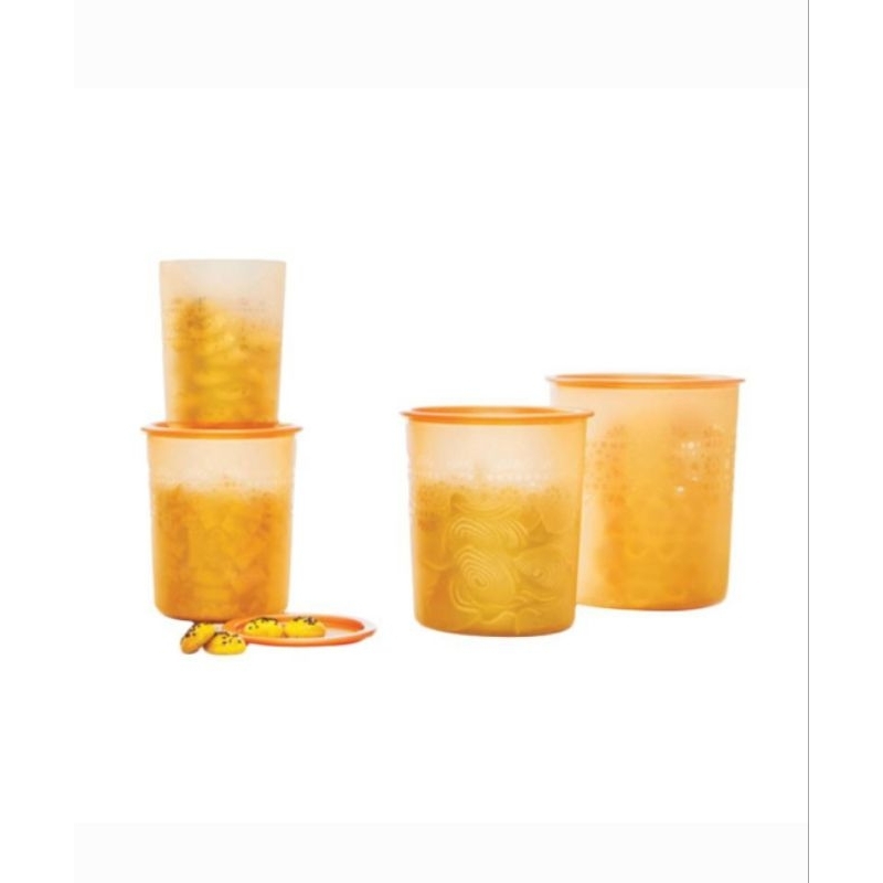 Tupperware Canister Gold Set (4)