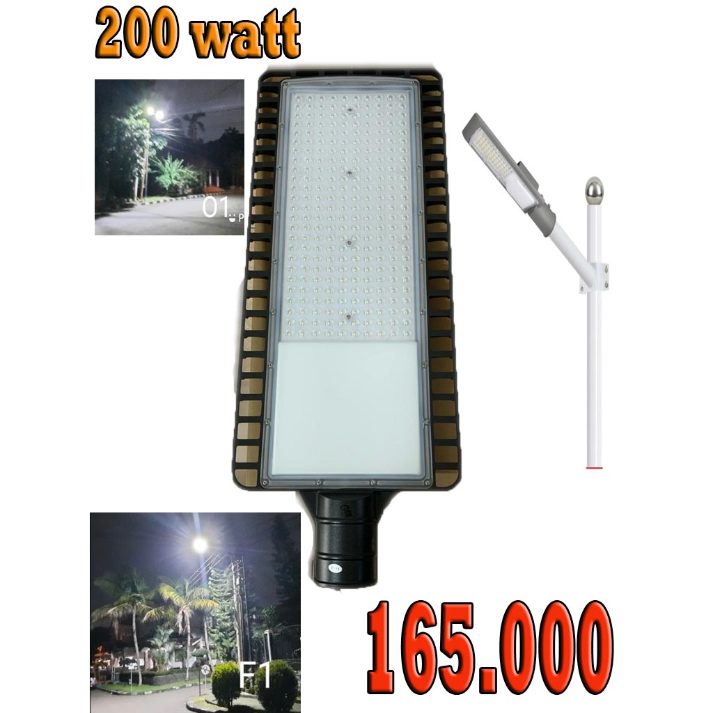 Lampu Jalan PJU Slim LED SMD 200W Lampu Jalan LED Lampu Jalan Slim SMD