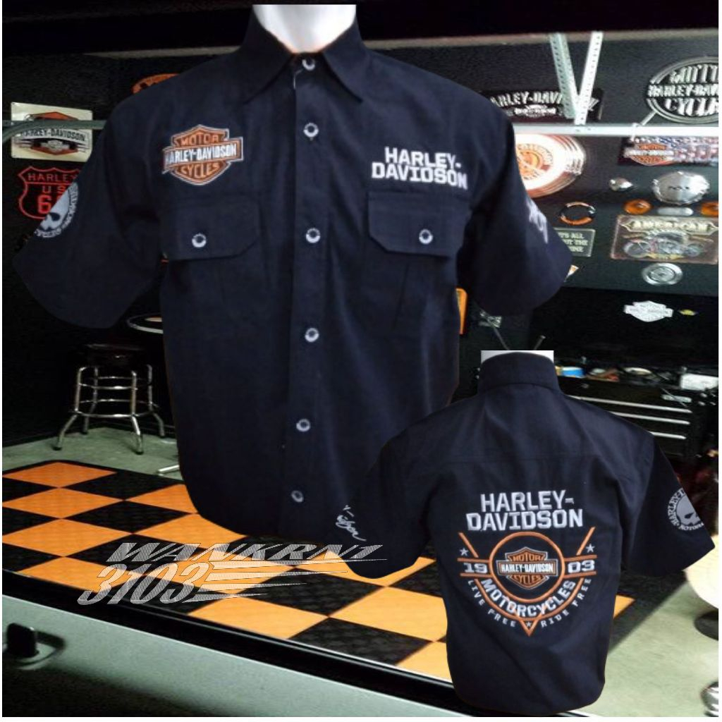 Kemeja Harley Davidson Hd original Art938