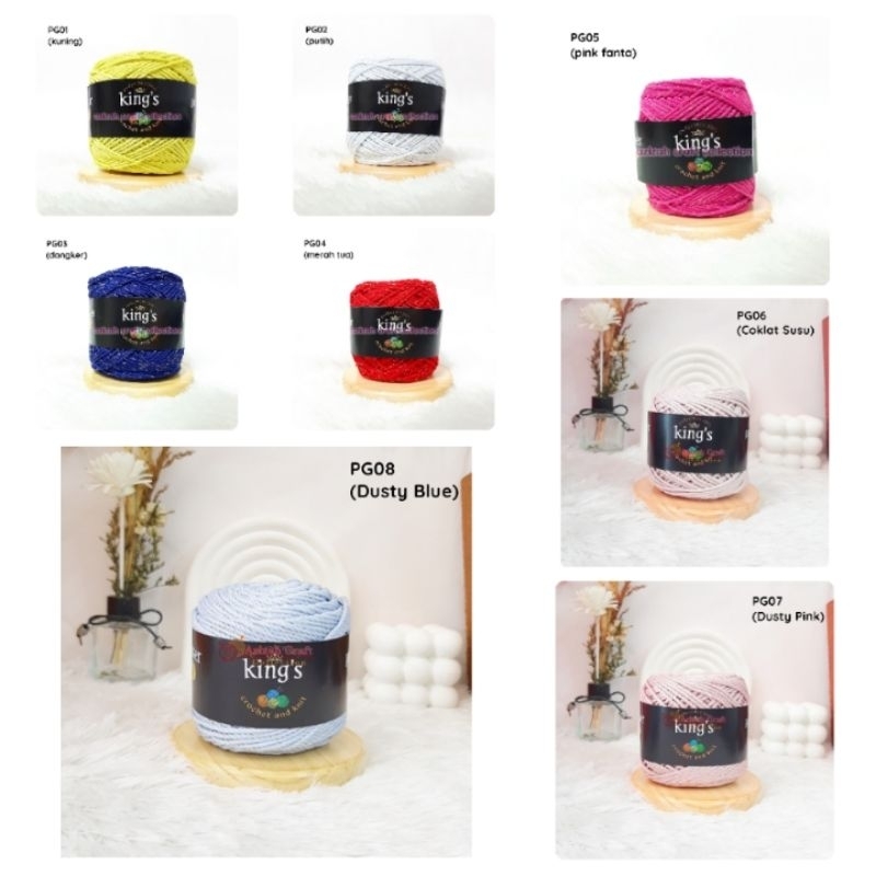 10112 | King's Yarn Polyester Gliter 100gr