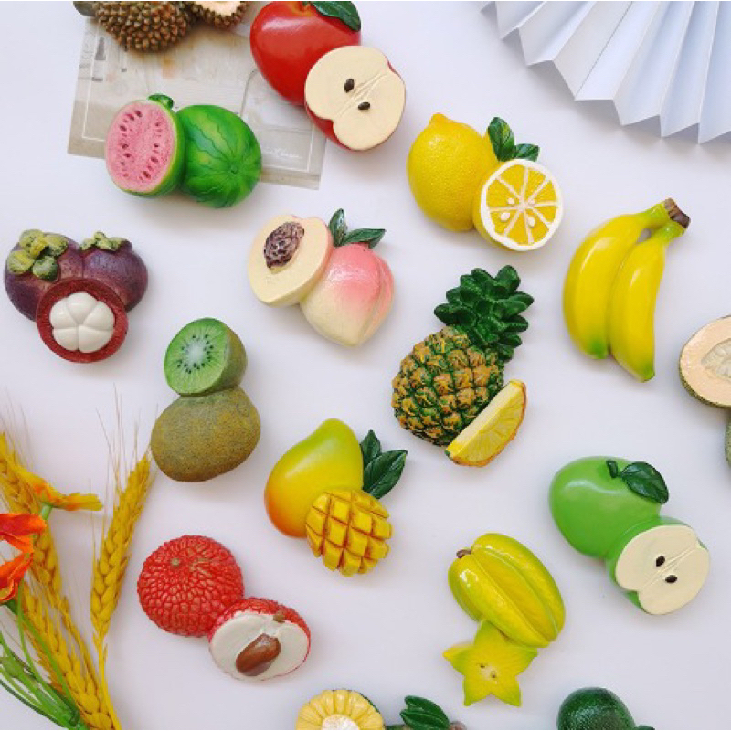 Magnet Tempelan Kulkas Buah-Buahan / Magnet Hiasan Kulkas / Magnet Kulkas Lucu Unik / Dekorasi Magne