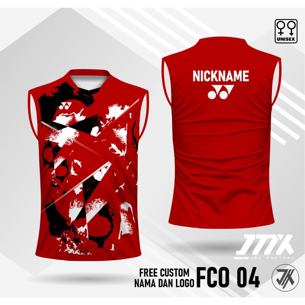 jersey badminton singlet jersey bulu tangkis yy kaos olahraga badminton custom nama logo