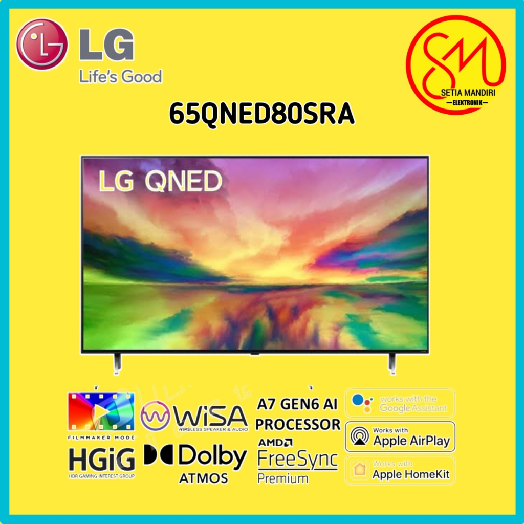 LG QNED80 65 Inch Smart TV UHD 4K HDR10 120Hz Nano Color Pro 65QNED80SQA