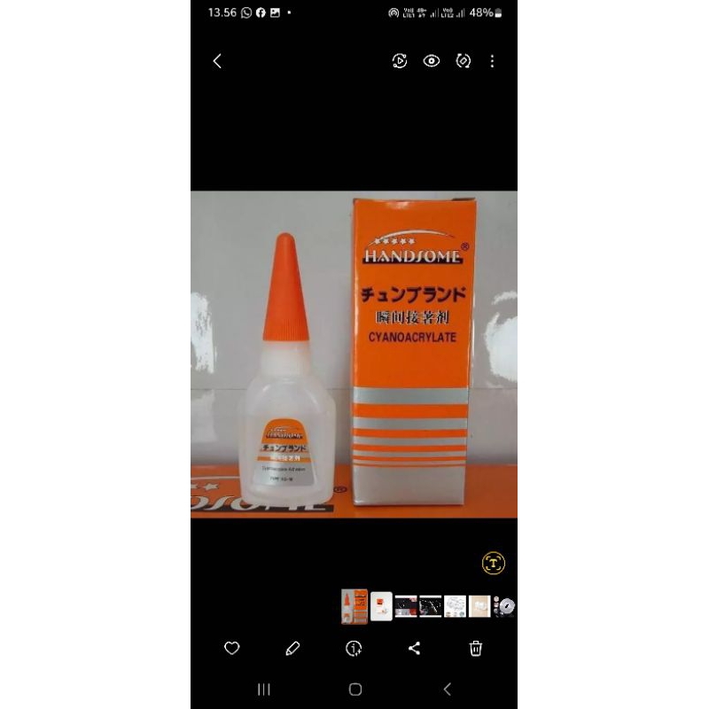 

Lem setan handsome 40ml /lem kuat /lem korea