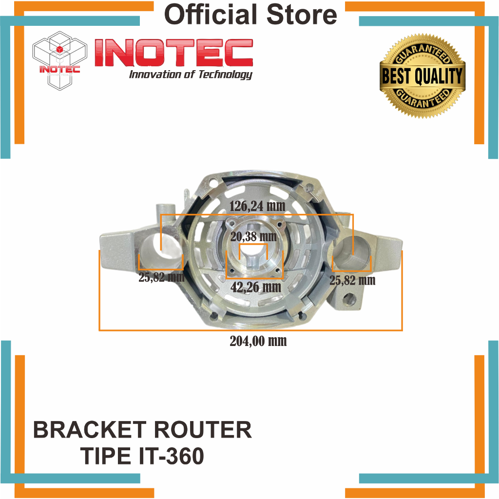 Bracket tatakan bawah profil besar router maktec MT360 makita 3600B dan merk lain yg semodel