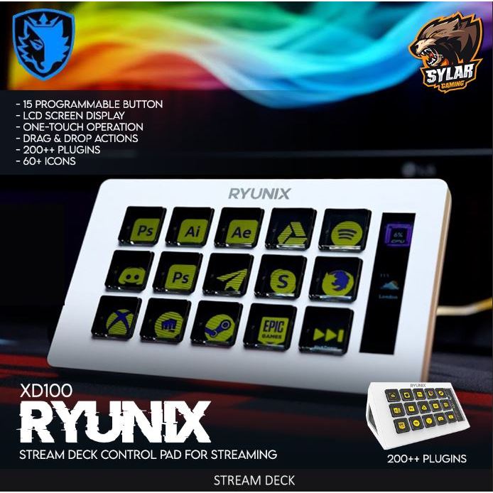 Sades Ryunix XD100 Stream Deck Control Pad