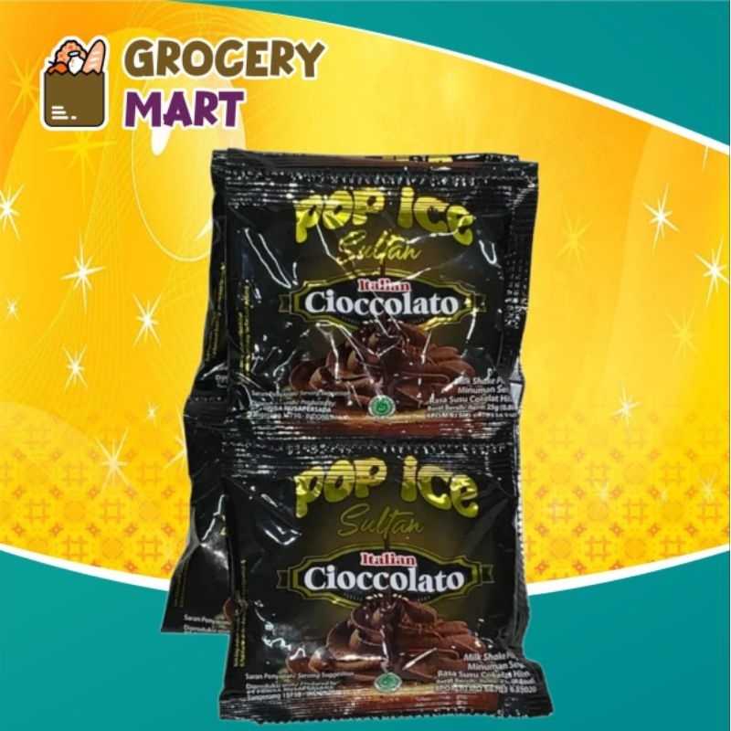 

(RENCENG) Pop Ice SULTAN Rasa CIOCCOLATO Isi 10pcs