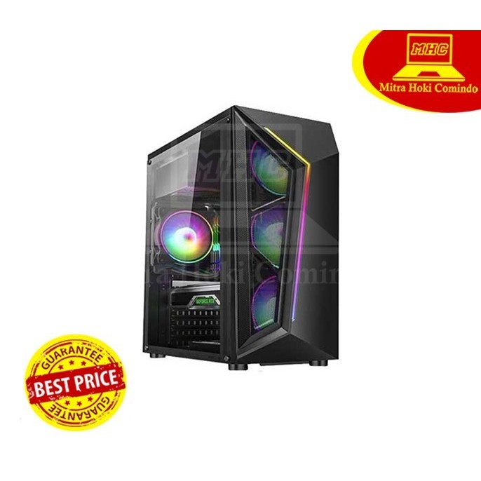 CASING PC GAMING VURRION ENIGMA RGB LED STRIP FRONT PANEL
