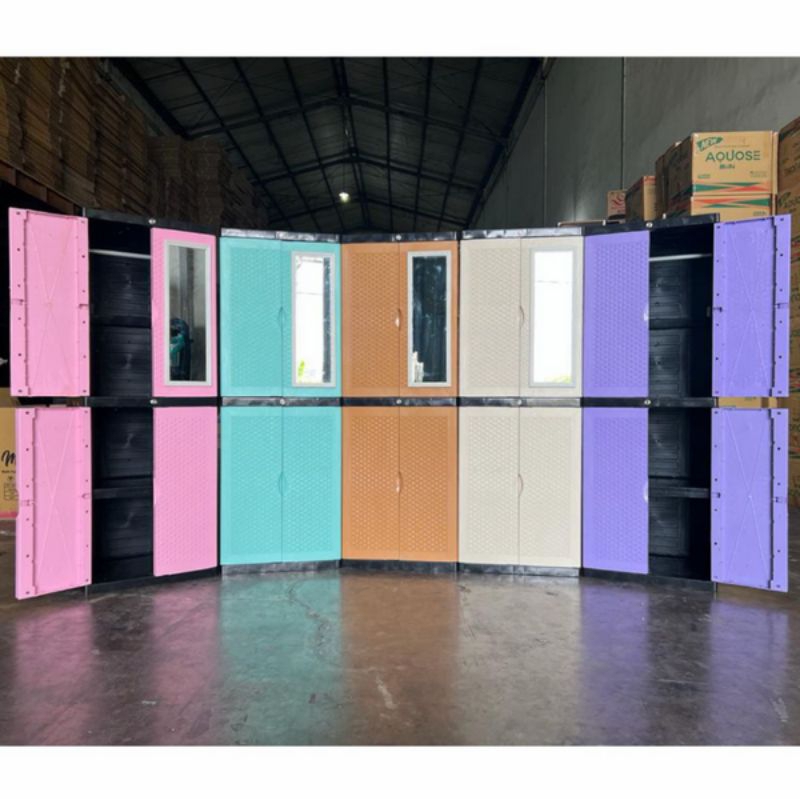 LEMARI GANTUNG 4 SUSUN PLASTIK (BELUM DIRAKIT) / LEMARI GANTUNGAN DIVA MINI