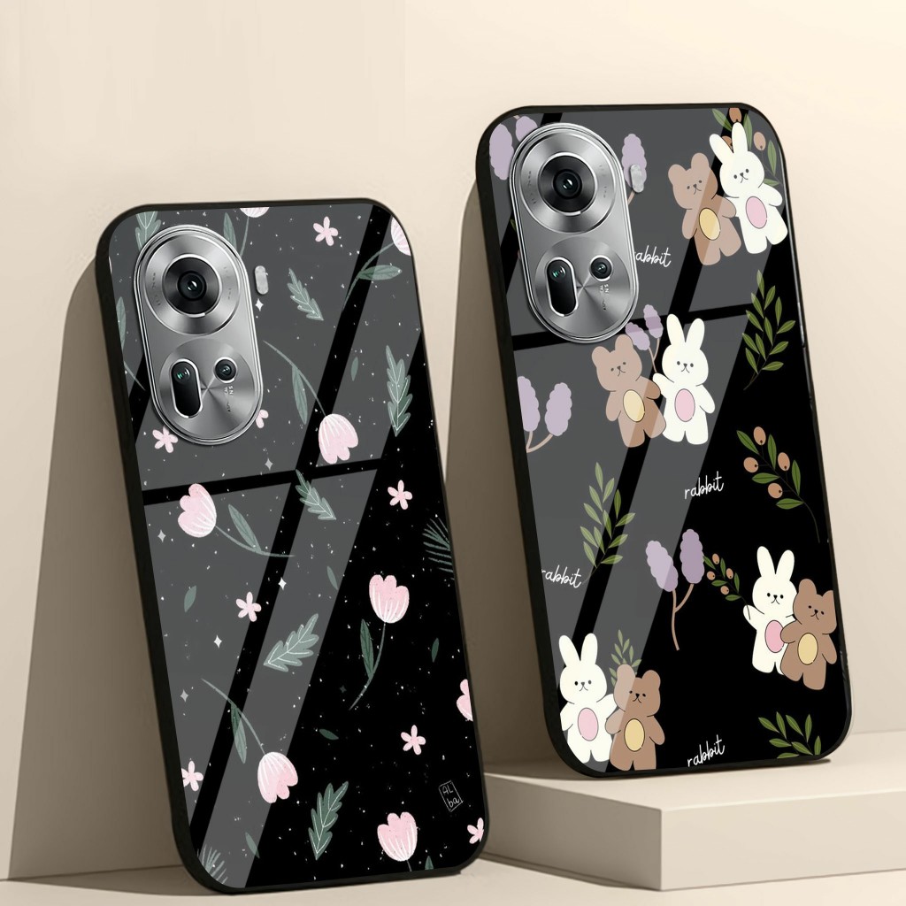 Case Kaca Oppo reno 11 5g - Kesing hp Oppo reno 11 5g - Case Cantik Oppo reno 11 5g - Case Kekinian 
