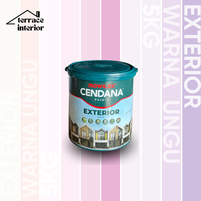 Cat Tembok Mowilex Cendana Exterior Warna Ungu 5 kg
