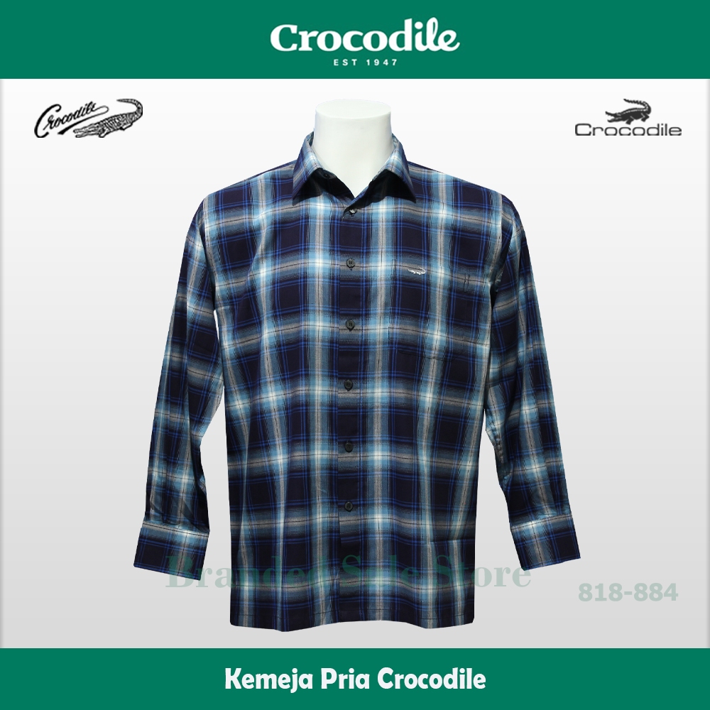 Kemeja Pria Lengan Panjang / Baju Lengan Panjang Crocodile 818-884