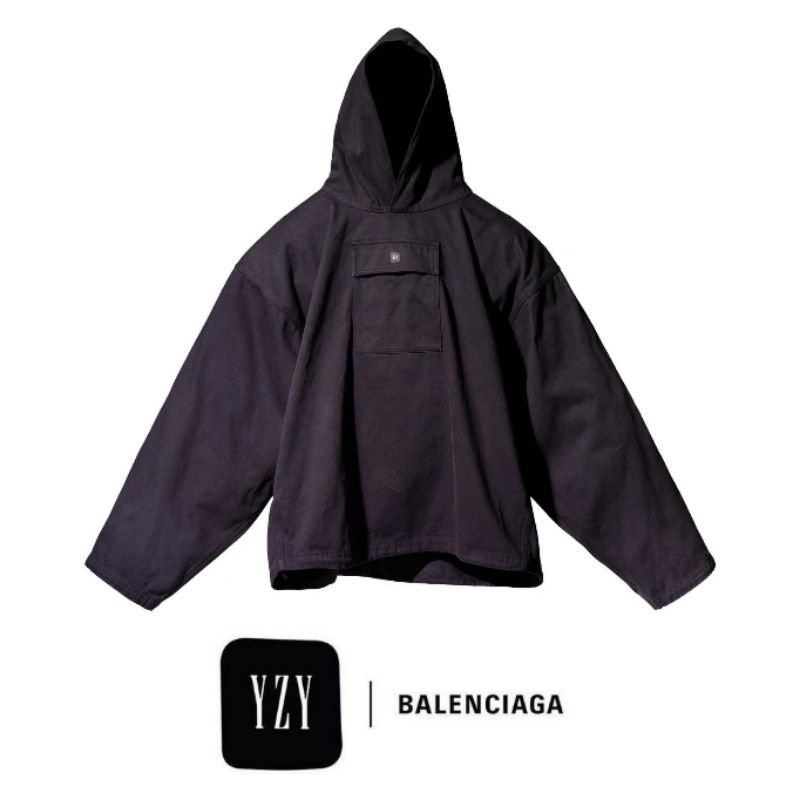 Jaket Hoodie Yeezy Gap Engineered x Kanye West by Balenciaga Dyed Oversized Anorak