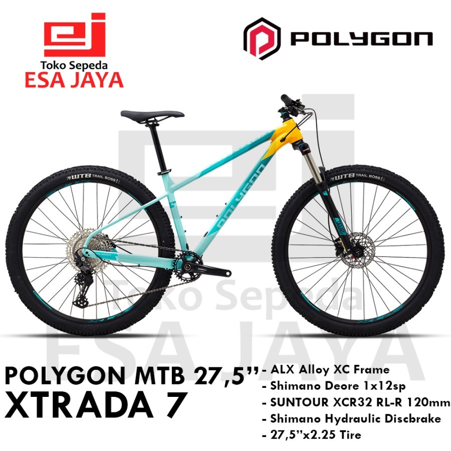 Polygon MTB XTRADA 7 27,5" 2021 Deore 12 Speed Sepeda Gunung Shimano - M