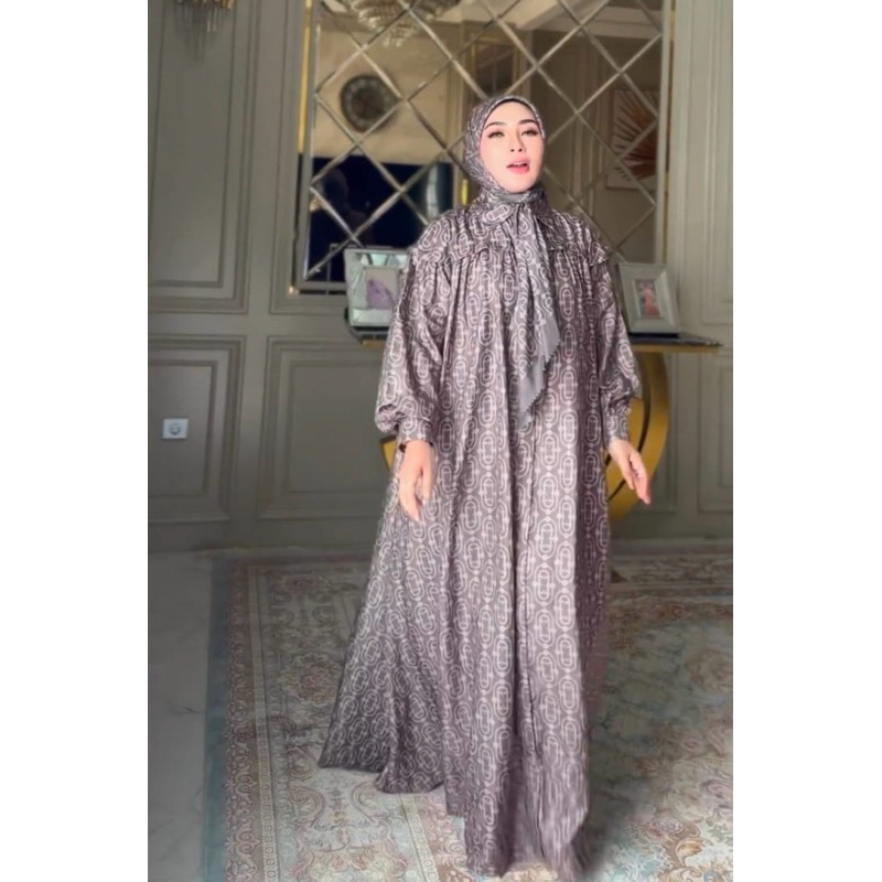 LEVEL UP BY SHELLASAUKIA SET DRESS PLUS HIJAB