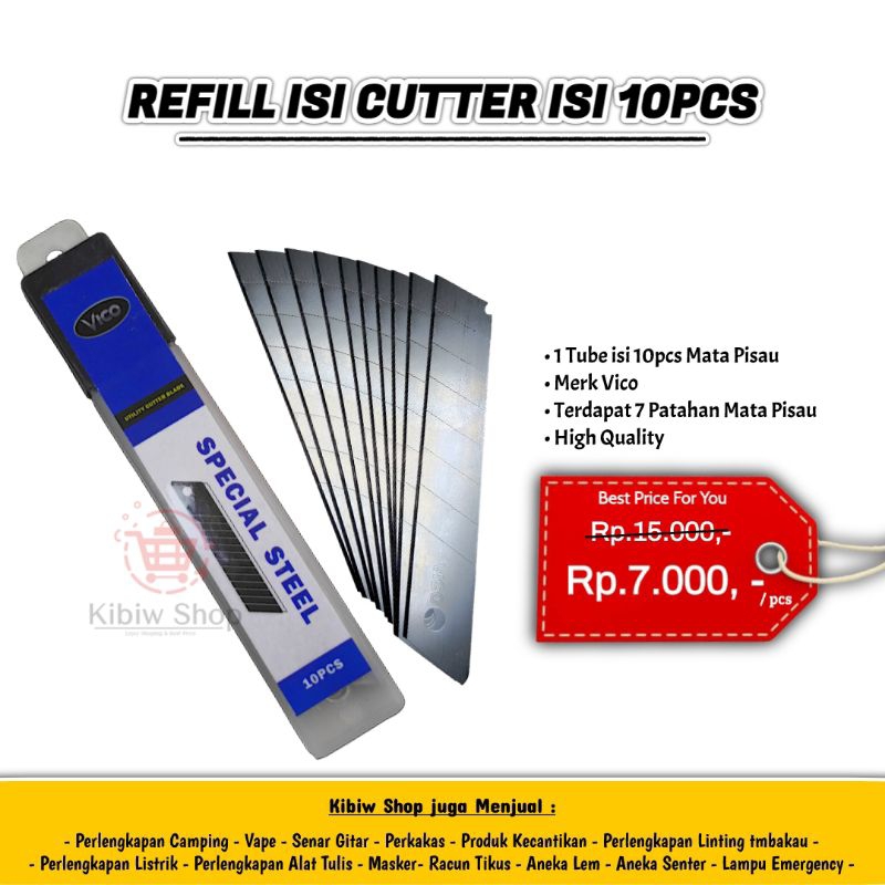 

Isi Cutter Refill Isi 10pcs