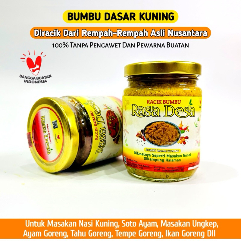 

Bumbu Dasar Kuning Rasa desa | Bumbu Dasar | Bumbu Dapur | Bumbu Praktis | Bumbu dapur | Bumbu jadi