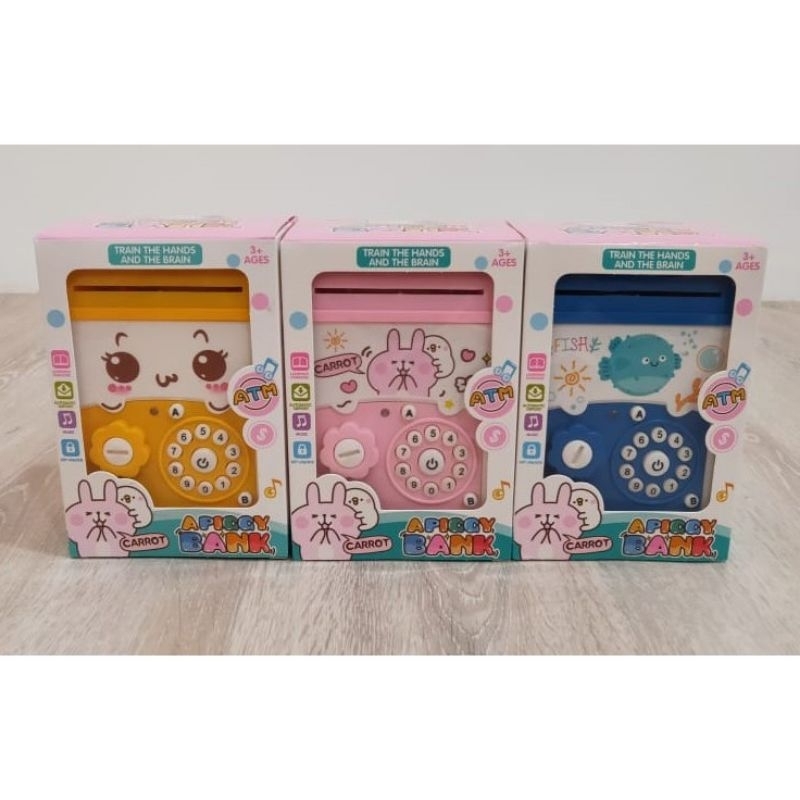 Mainan anak Mini ATM/Celengan Karakter-Mainan Edukasi Anak