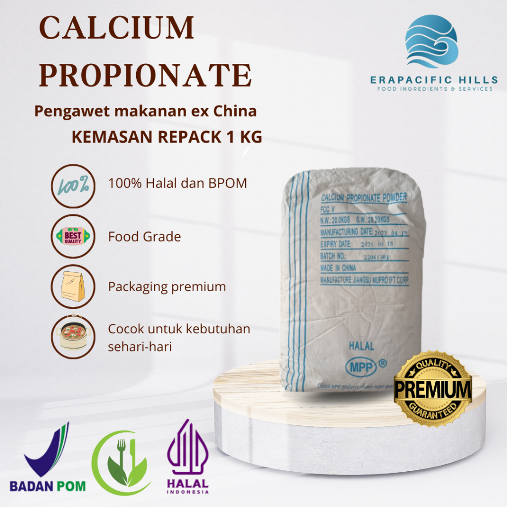 

Calcium Propionate Mupro/ Powder/ Pengawet makanan & Minuman/ 1 KG