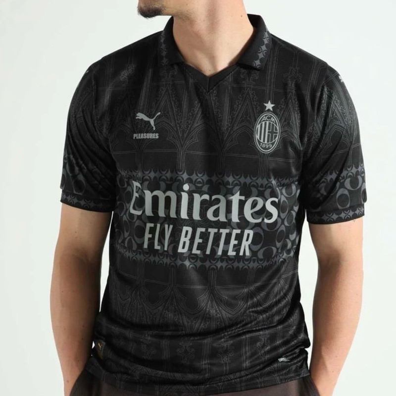 NEW- PREMLUM JERSEY AC MILAN 4TH HITAM 2023/2024 GRADE AAA+ ORLGIN