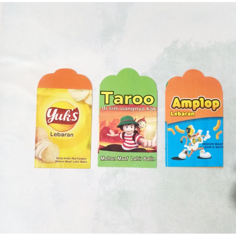 

Amplop Unik Lebaran Motif Snack (Mix Motif) III Murah