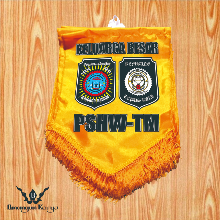 bendera petaka hiasan dinding pshw/hiasan dinding pshw sh winongo/pajangan dinding keluarga besar ps