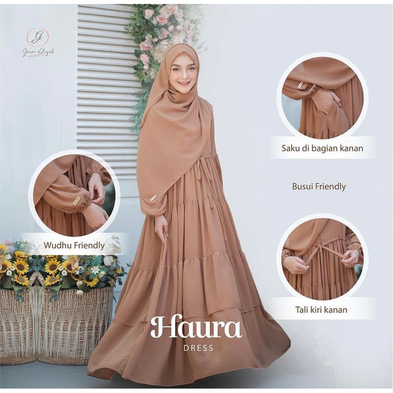 SALE‼️ HAURA DRESS BY GERAI ALIYAH// NEW WITH TAG❗️