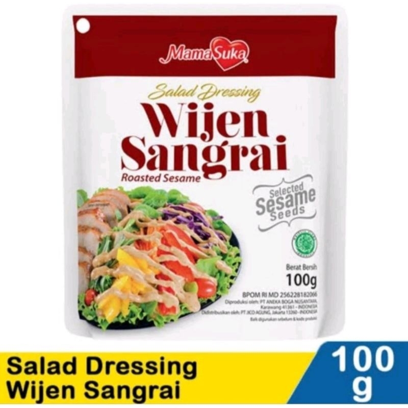 

MAMA SUKA Wijen Sangrai Salad Dressing 100gr Mayonaise Halal Enak Murah Gurih