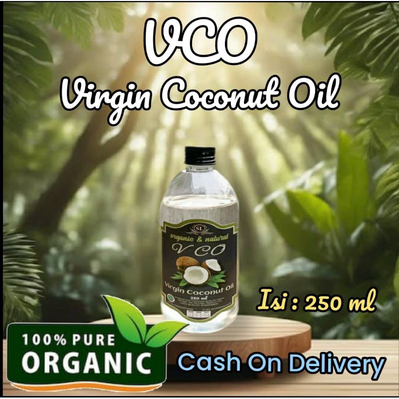 

VCO | Virgin Coconut Oil isi 250ml 100% Minyak Kelapa Murni