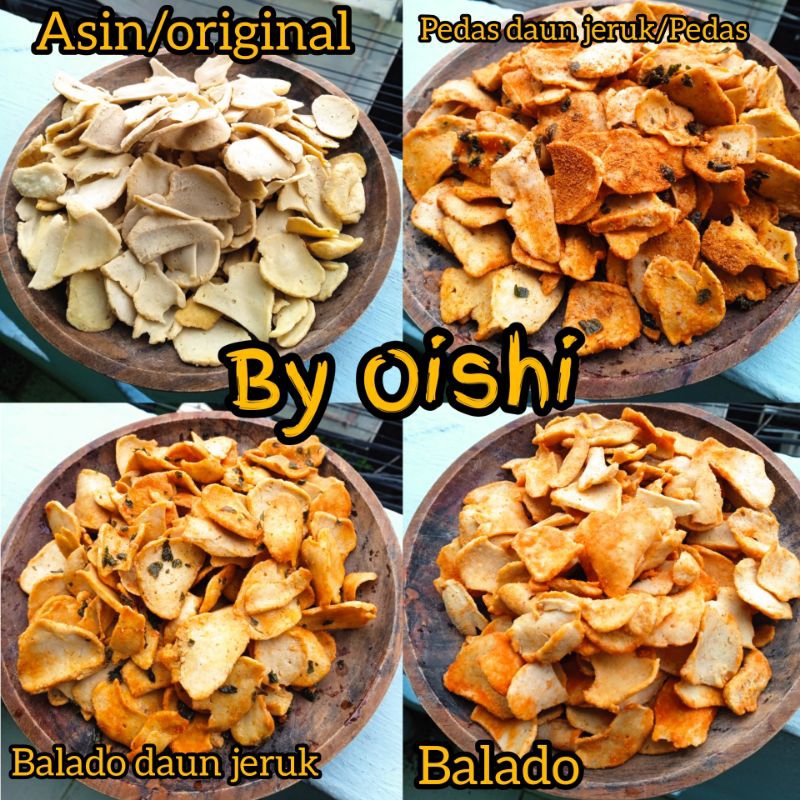 

Basreng gepeng tipis Gurih REANYAH BASRENG VIRAL Thinwall 750ml