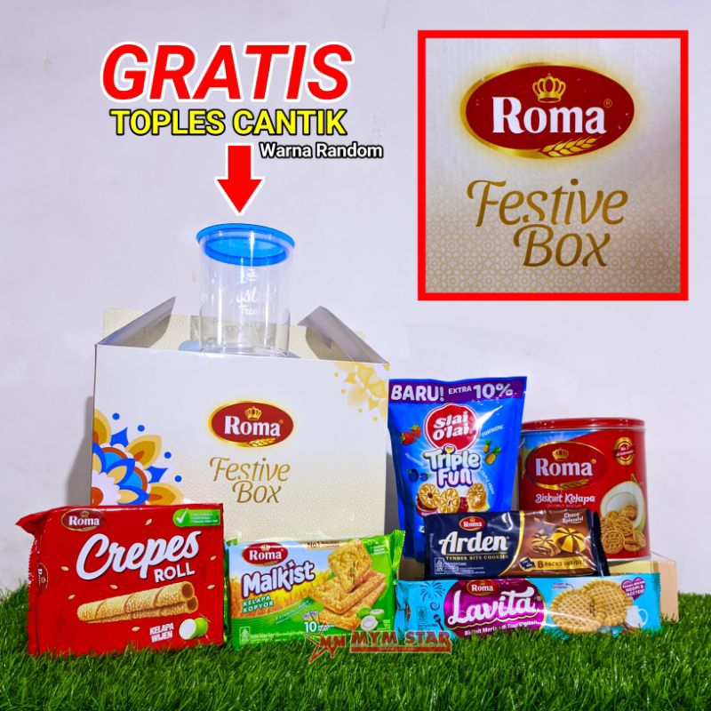 Paket Roma Festive Box Hampers Parcel