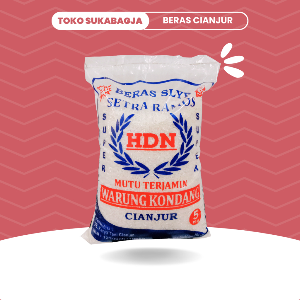 

Setra Ramos HDN Beras Putih Pulen Asli Cianjur SLYP Ecer 1Liter / 1Kg