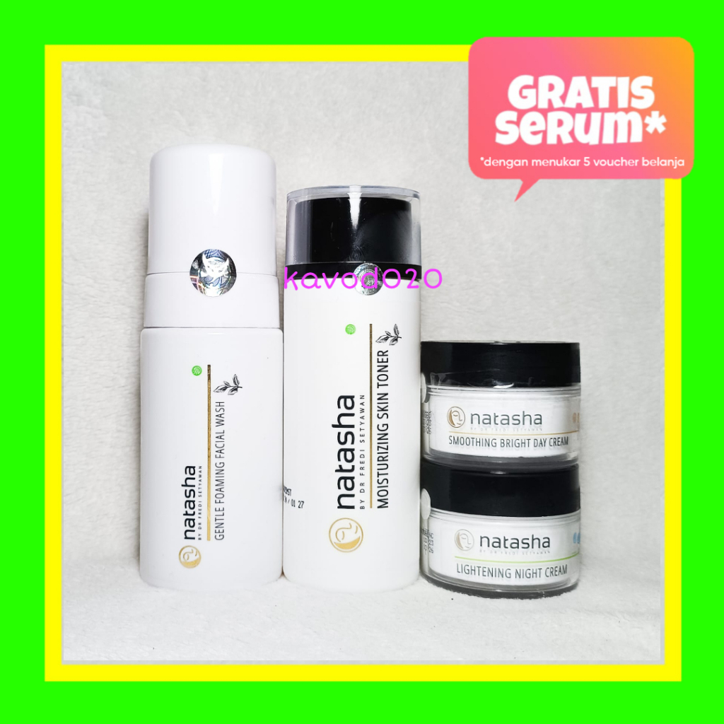 Natasha Skin Care Paket Perawatan Wajah Lengkap by dr Fredi Setyawan Original (Gentle,Toner,SmootBri