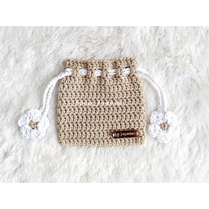 Mini pouch Daisy/mini pouch/pouch rajut/mini pouch rajut