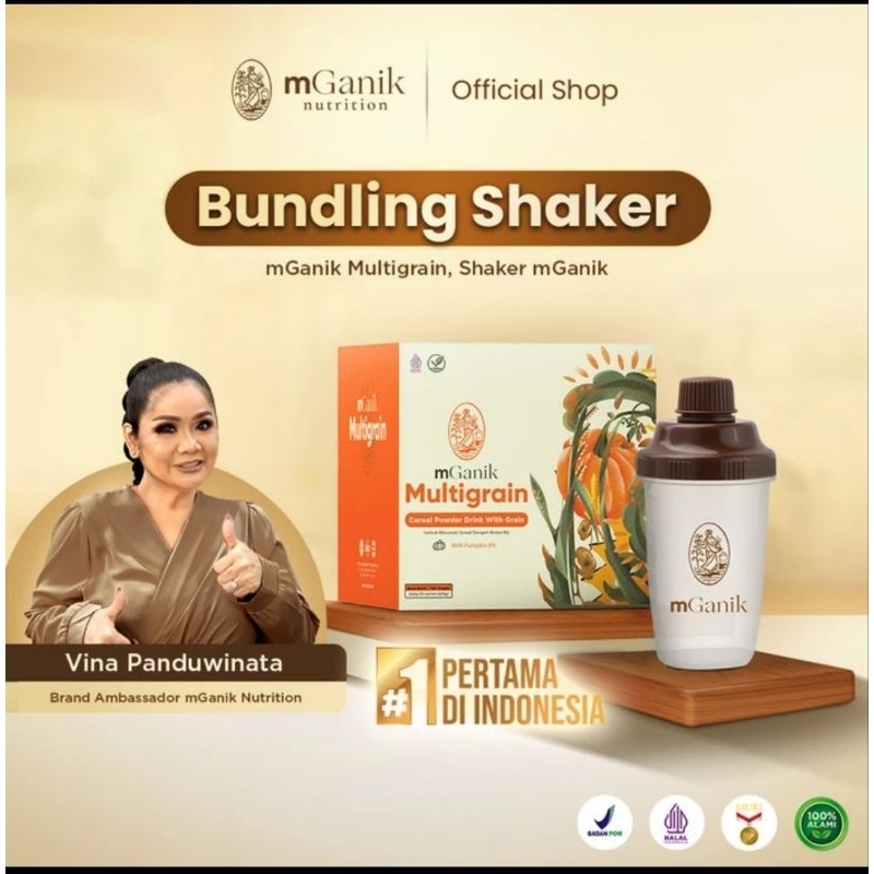 

MGANIK MULTIGRAIN 500gr + BOTOL MINUM SHAKER 300ml