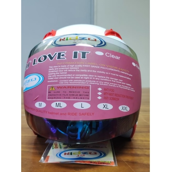 Helm Anak KIDZU RACE, Pelindung Kepala Anak, Aksesoris Motor.