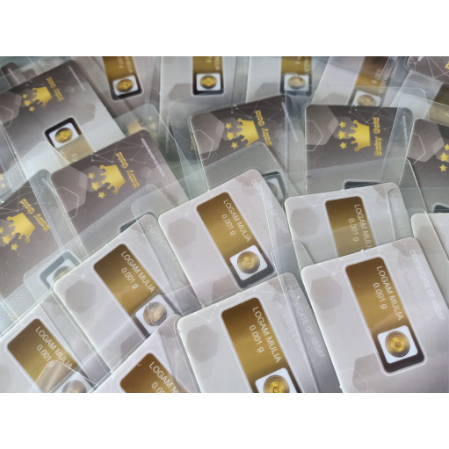 EMAS MINI GOLD BABYGOLD 0.001gram Mini gold Minigram Emas Kecil