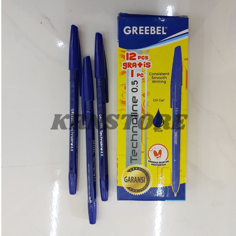 

GREEBEL TECHNOLINE 0.5 ISI 12PCS GRATIS 1PCS II PEN GREEBEL II KRNSTORE