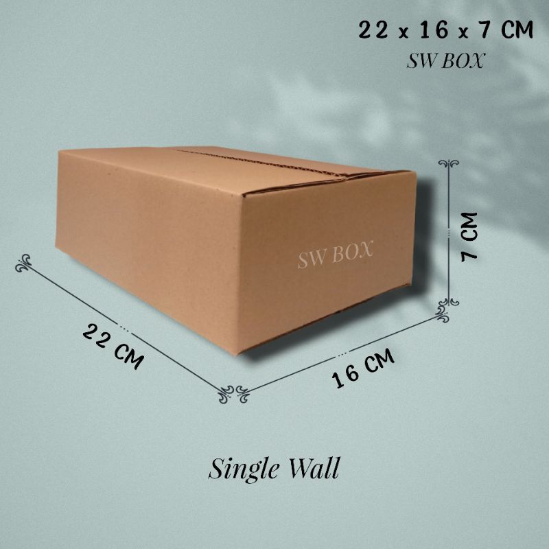

Kardus Ukuran 22x16x7 CM Box untuk packing ST