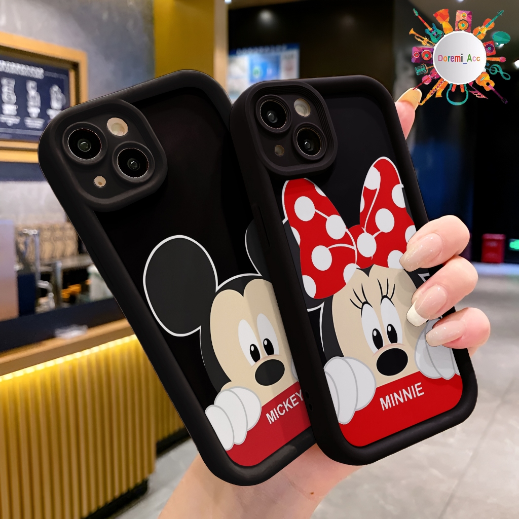 SOFTCASE SILIKON ROSE CUSTOM MICKEY & MINNY UNTUK 8 8+ A20 A20S A22  RENO 4F 5 5F 6 7 C17 C20 C20A 9