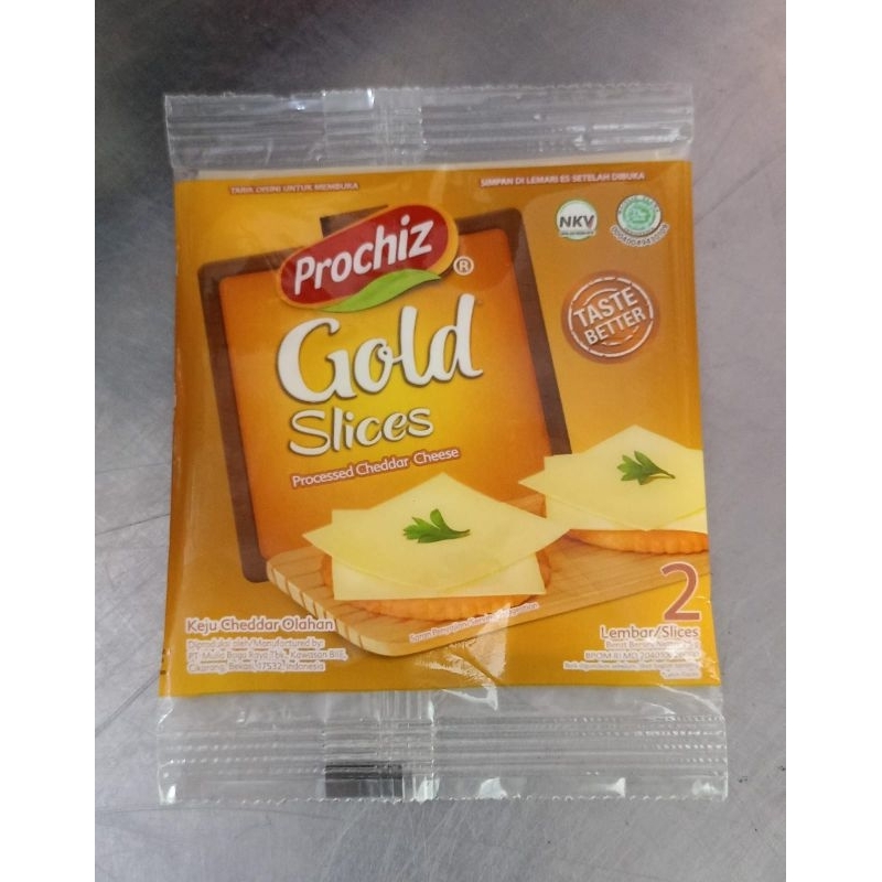 

Prochiz Gold Slices Keju Prochiz Keju kotak Keju Sachet Keju Cheddar Olahan Keju lembar