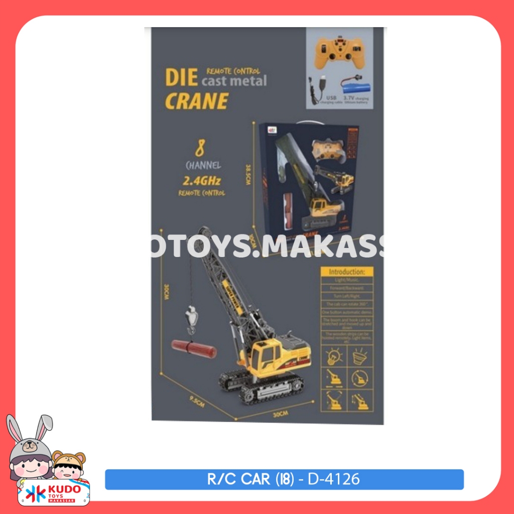 MAINAN MOBIL CRANE REMOTE CONTROL - D-4126