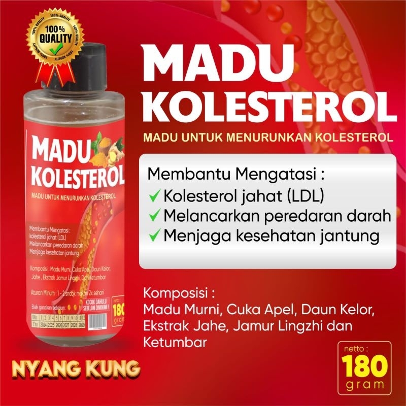 

Madu Kolesterol/Madu Sehat Jantung/Lancar peredaran darah