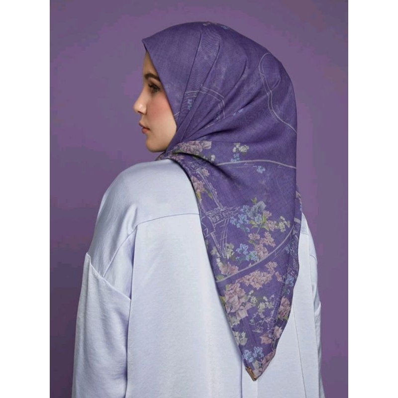 Sale#diskon#Preloved (like new)#Orva scarf London#Kamiidea scarf#Jewel(biru keunguan)