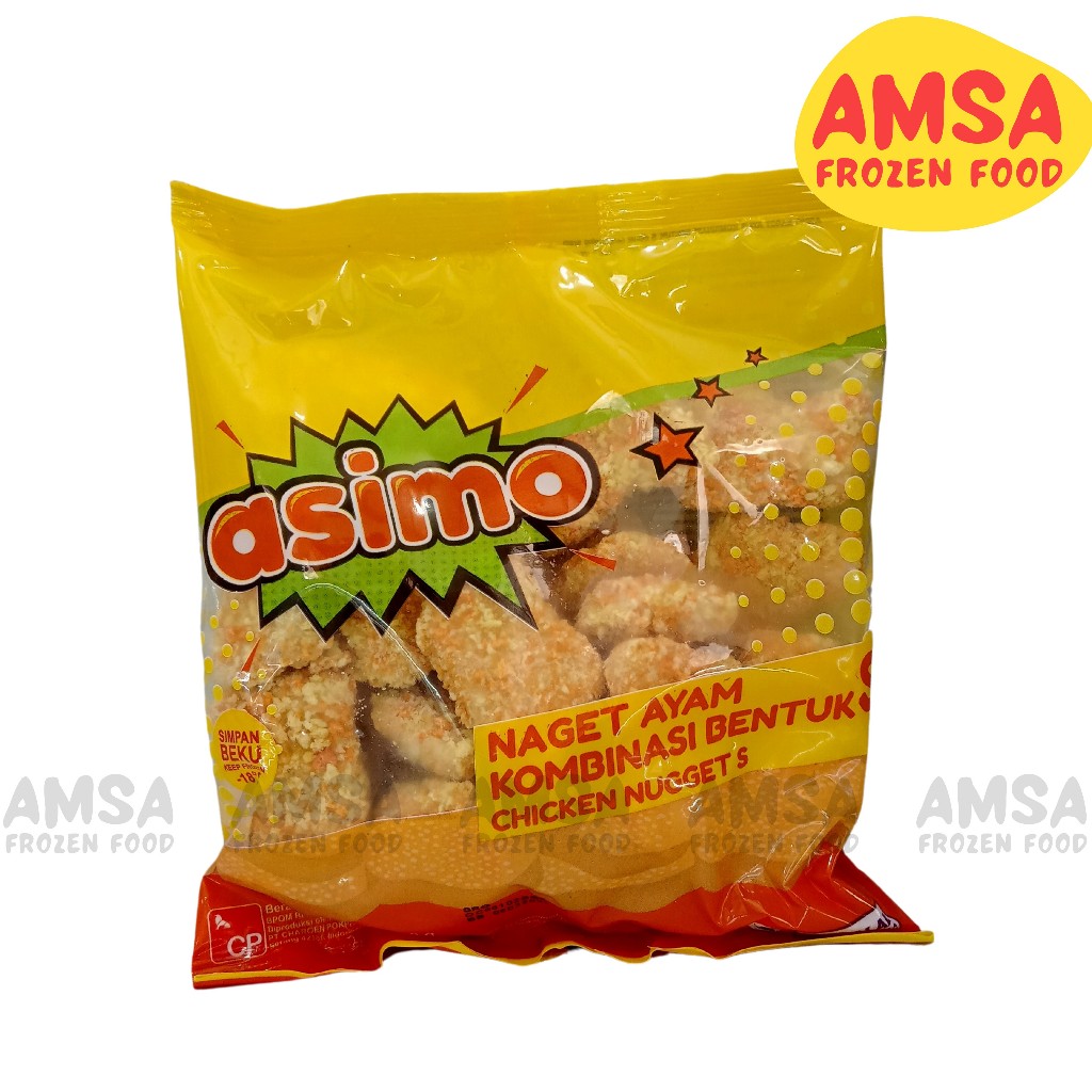 

Asimo Chicken Nugget S 250 gr / Naget Ayam Bentuk S