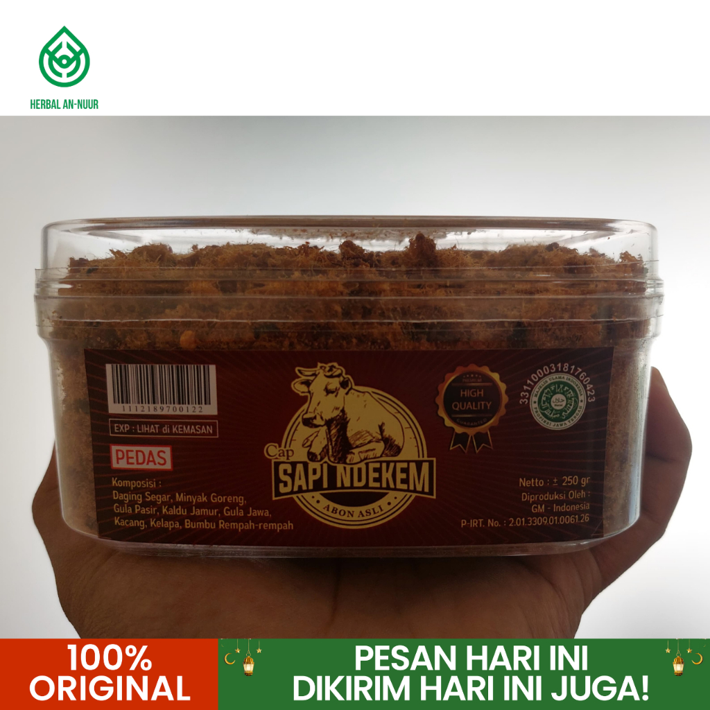 

Abon Sapi Tanpa MSG - Abon Sapi Ndekem 250 gr