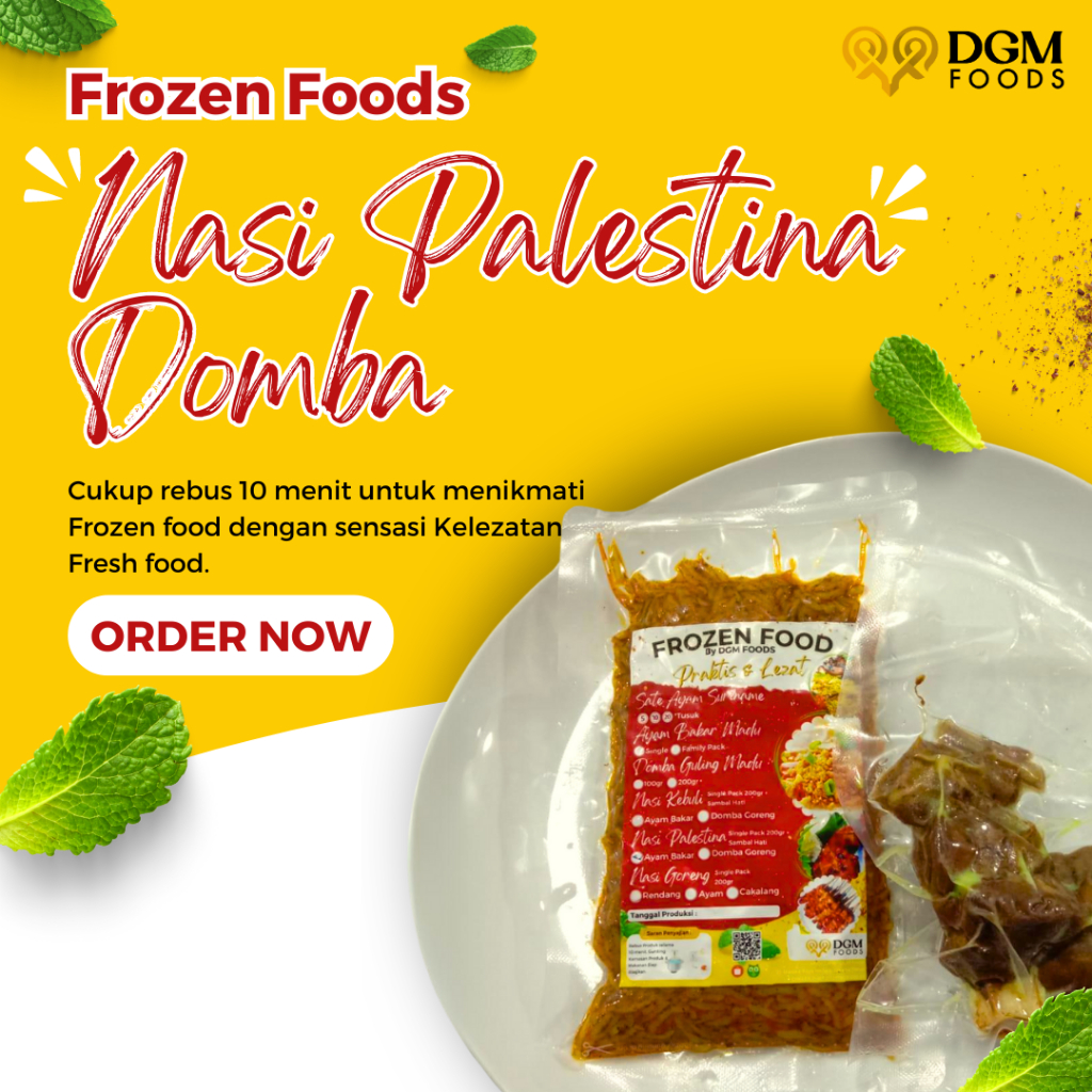 

FROZEN FOOD NASI PALESTINA DOMBA GORENG - BY DGM FOODS