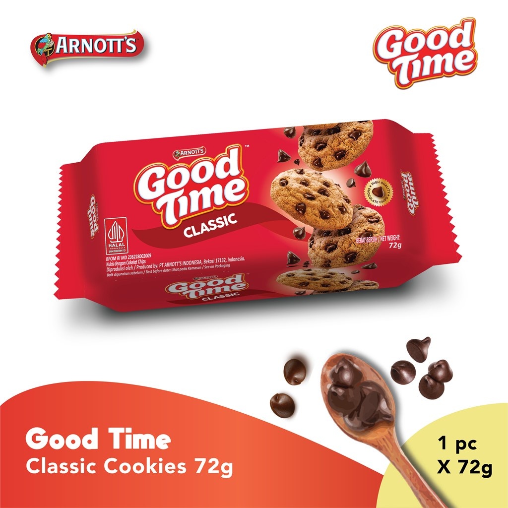 

Good Time choco chips Kemasan Sedang 72gr