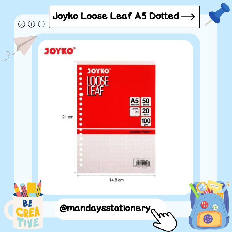 

Joyko Loose Leaf Dotted A5