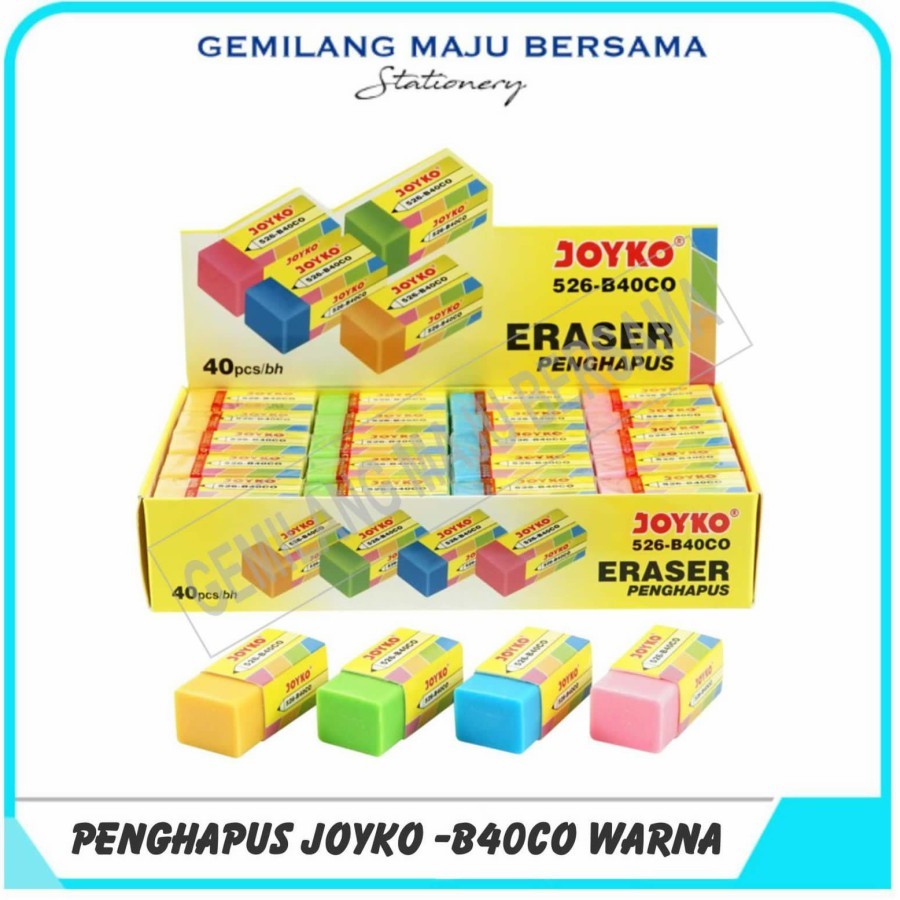 

Penghapus / Eraser Joyko 526-B40 CO ( Warna )